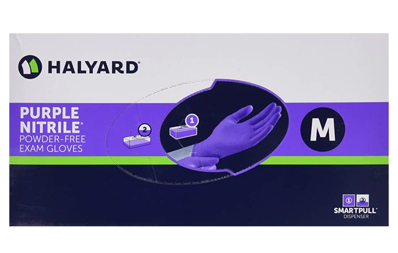 Halyard Purple gloves.$37/box. Price Drop