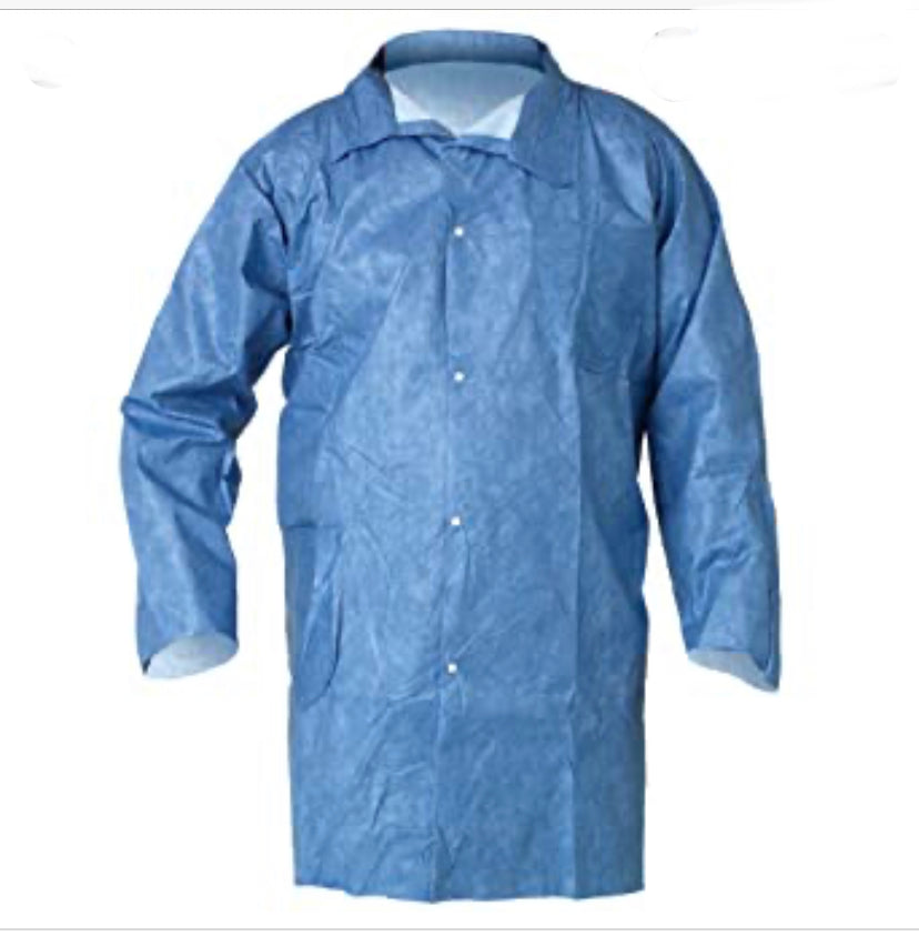 Lab Coat.XL XXL Heavy Duty Blue.10pcs pack. 3 pc.Clearance