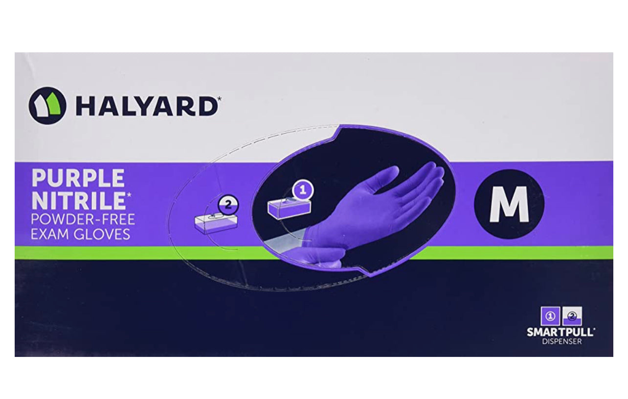 Halyard Purple gloves.$34/box. Price Drop