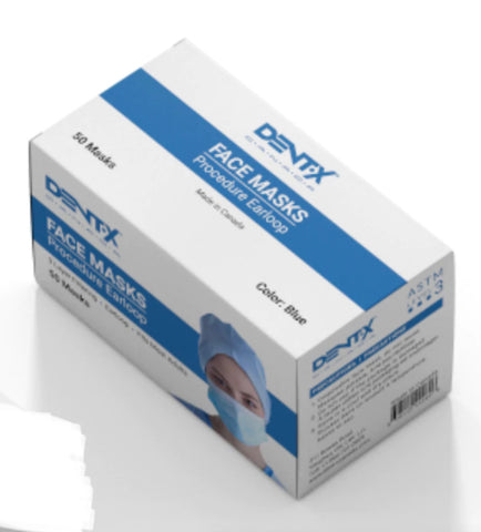 Dent-X LEVEL 3 ASTM BFE 98%.MADE IN CANADA.50pcs/box.Price Drop