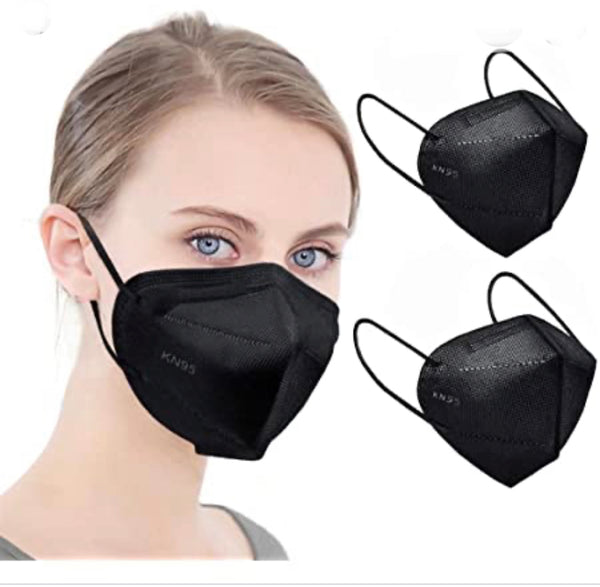 BLACK KN95 masks.5 layers. 30pcs/box. Price drop.