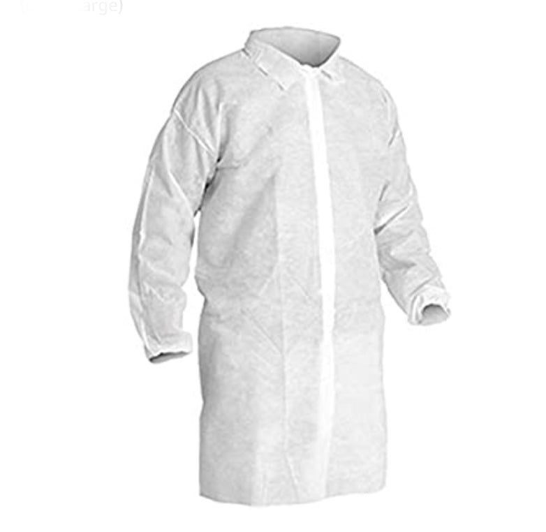 Disposable Lab Coat White.$3/pc.10/box.XL/XXL. CLEARANCE