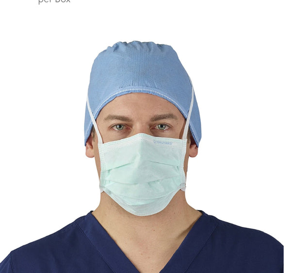 THE LITE ONE™ Surgical Mask,GREEN Pleat Style, with Ties.50pcs/box