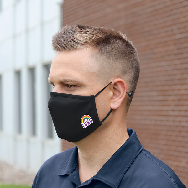3 Layer Reusable/Washable Cotton Face Mask. Adjustable Ear Loops 12pc/box