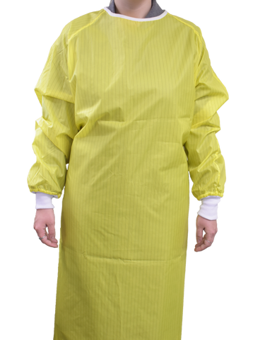 Yellow disposable lab coats hotsell